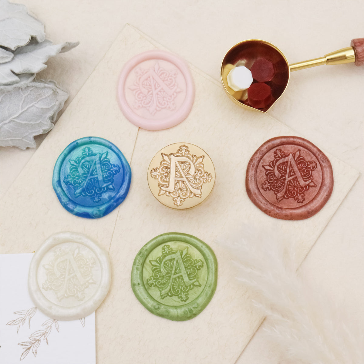 Stamprints Iris Alphabets Sceau de Cire Tampon Encreur 2