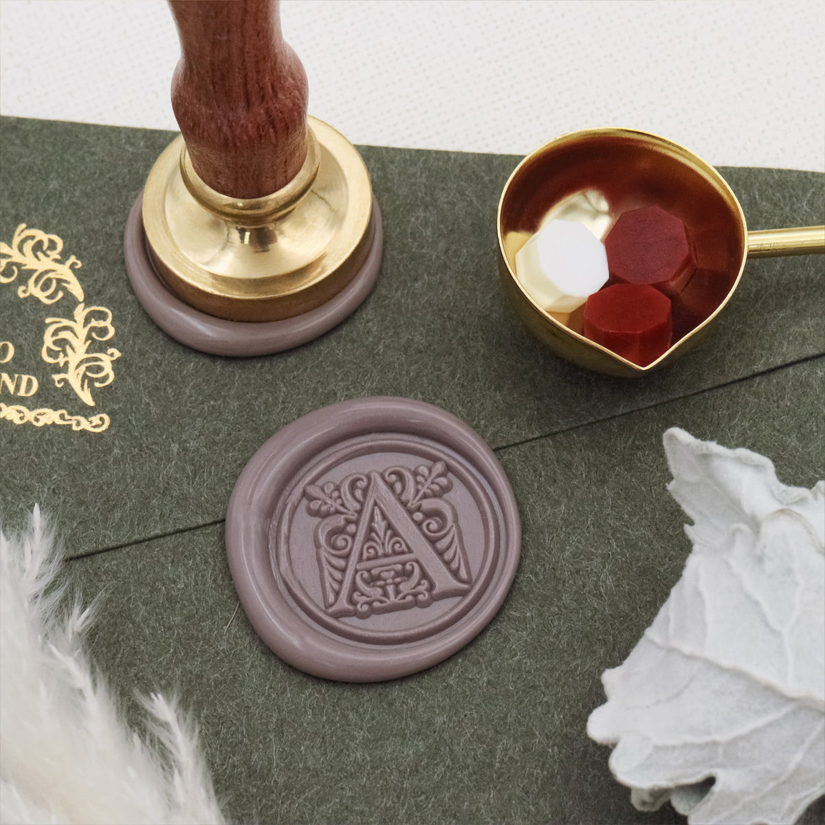 Stamprints Vintage Pattern Alphabets Wax Seal Stamp 3