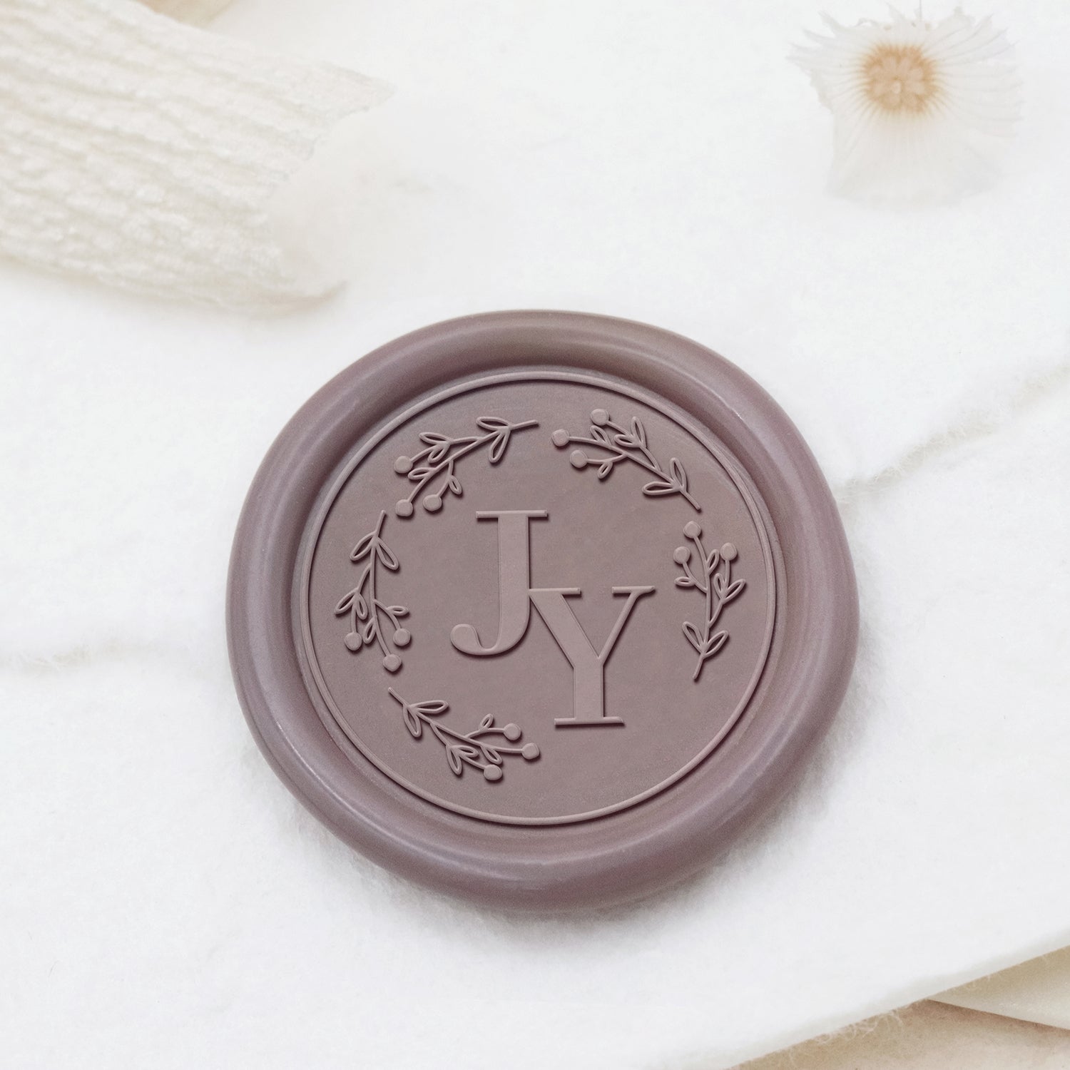 Stamprints Personalisiert Hochzeit Monogramm Siegelwachs Siegelstempel Stempel 1