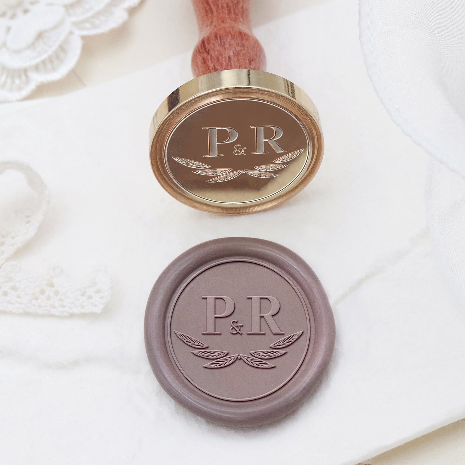 Stamprints Custom Wedding Monogram Wax Seal Stamps 2