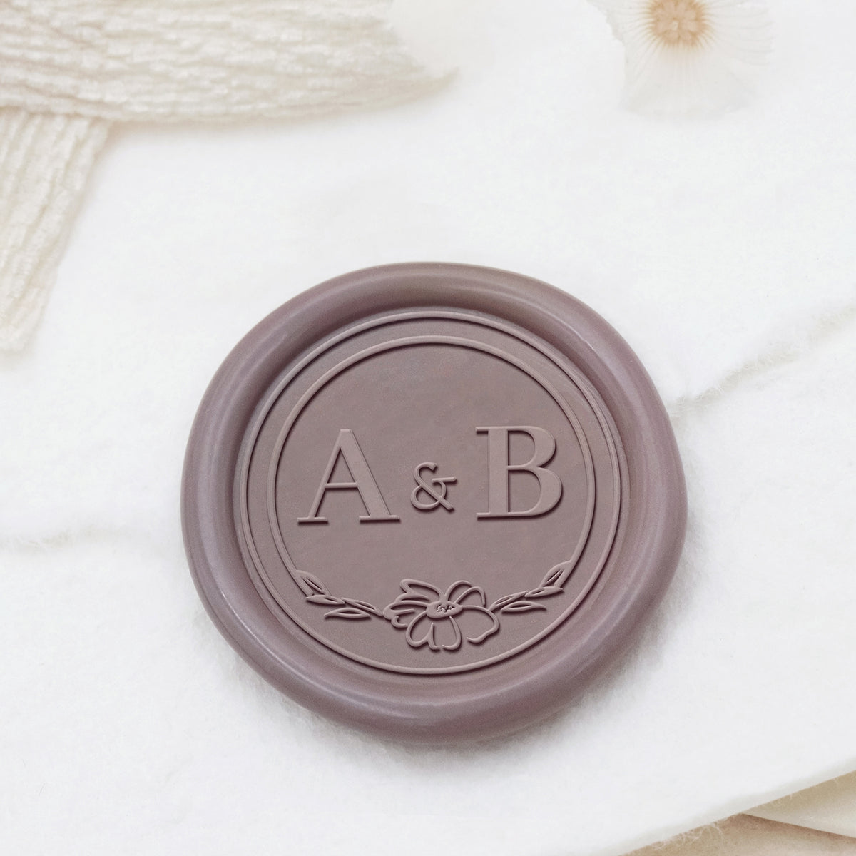 Stamprints Tampons Sceau de Cire Monogramme de Mariage Personnalisé 1