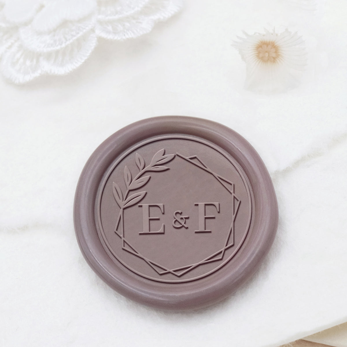 Stamprints Personalisierte Hochzeits-Monogramm Wachssiegel Stempel 1