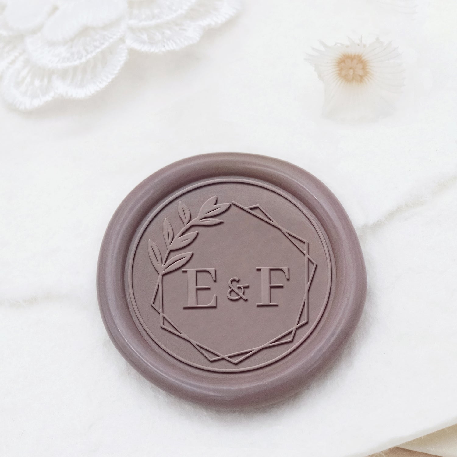 Stamprints Personalisierte Hochzeits-Monogramm Wachssiegel Stempel 1