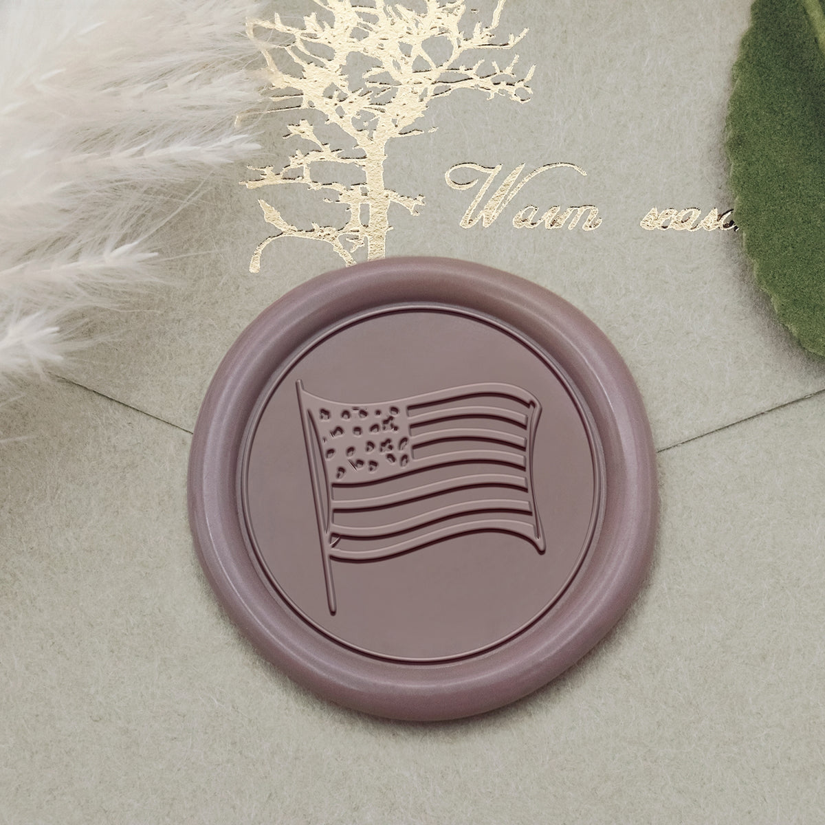Stamprints US Flaggen Symbol Wachssiegel Stempel 1