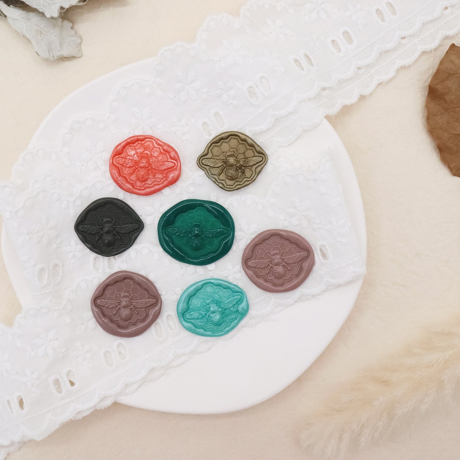 Stamprints 3D Relief Bee Self-adhesive Wax Seal Stickers 3