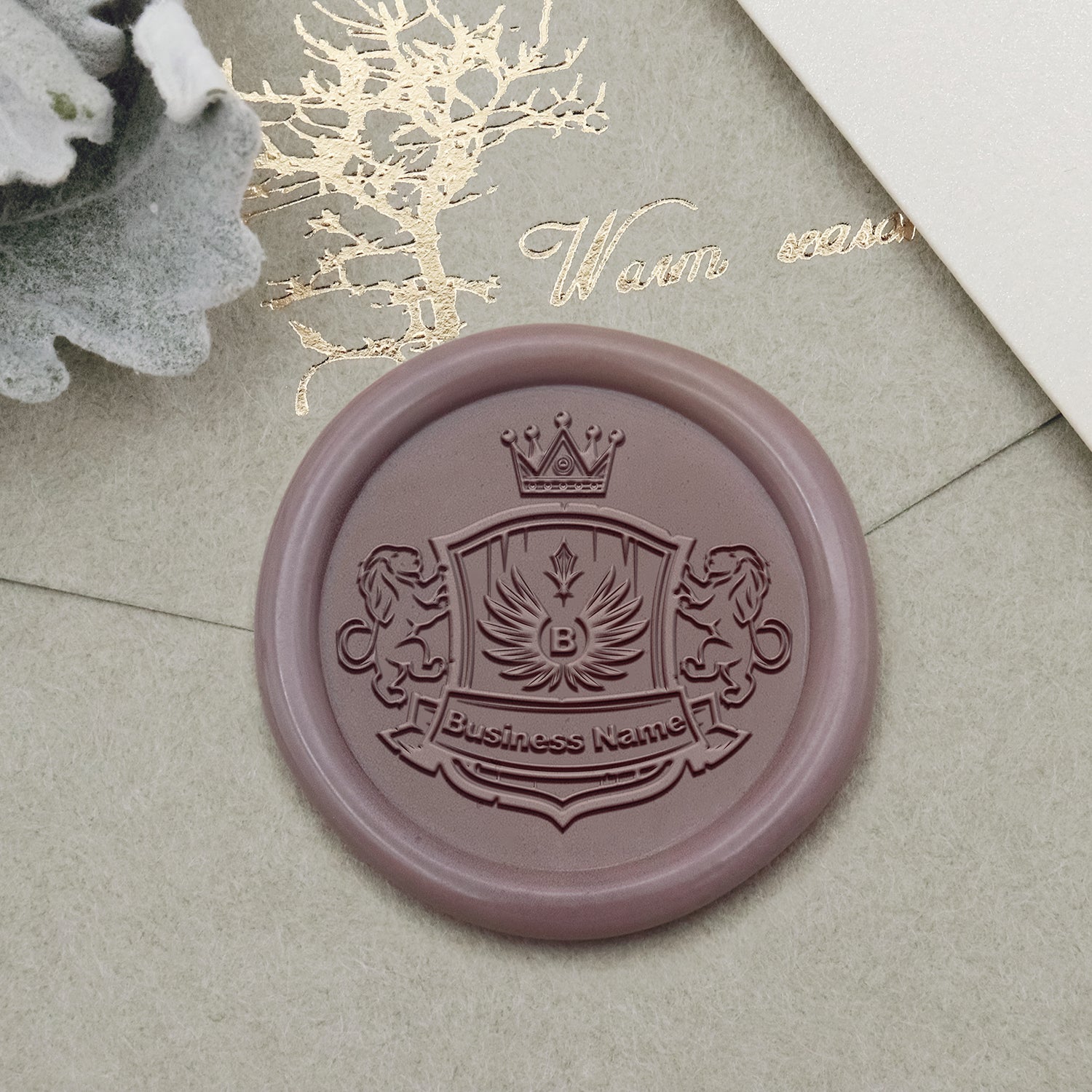 Personalisierter Logo Siegelwachs Siegelstempel - Stil 23-1