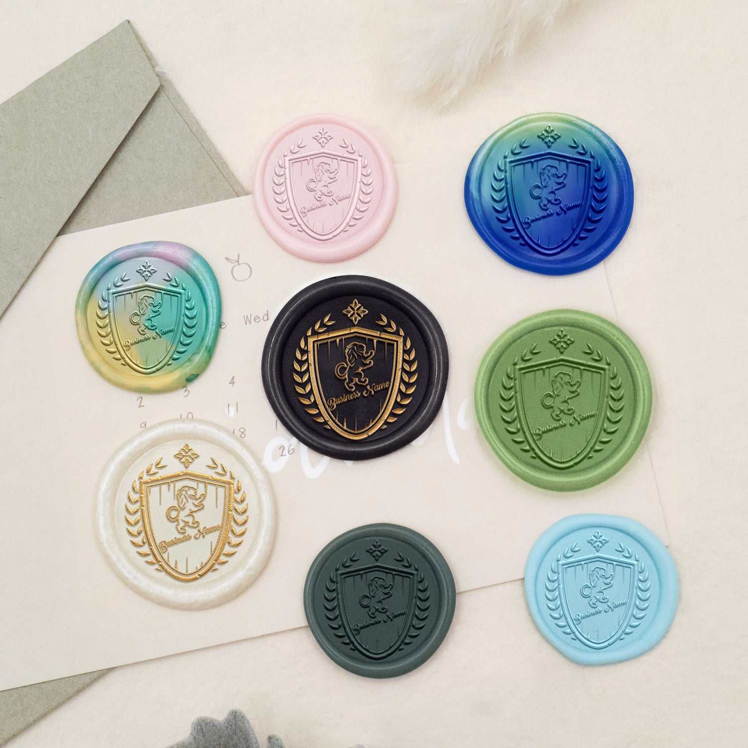 Custom Logo Wax Seal Stamp - Style 20-3