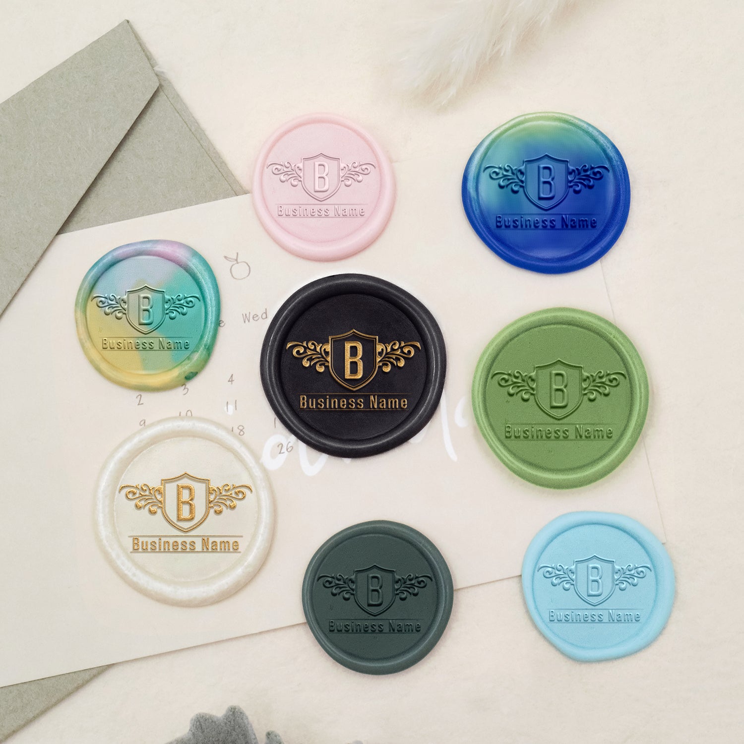 Custom Logo Wax Seal Stamp - Style 10-4