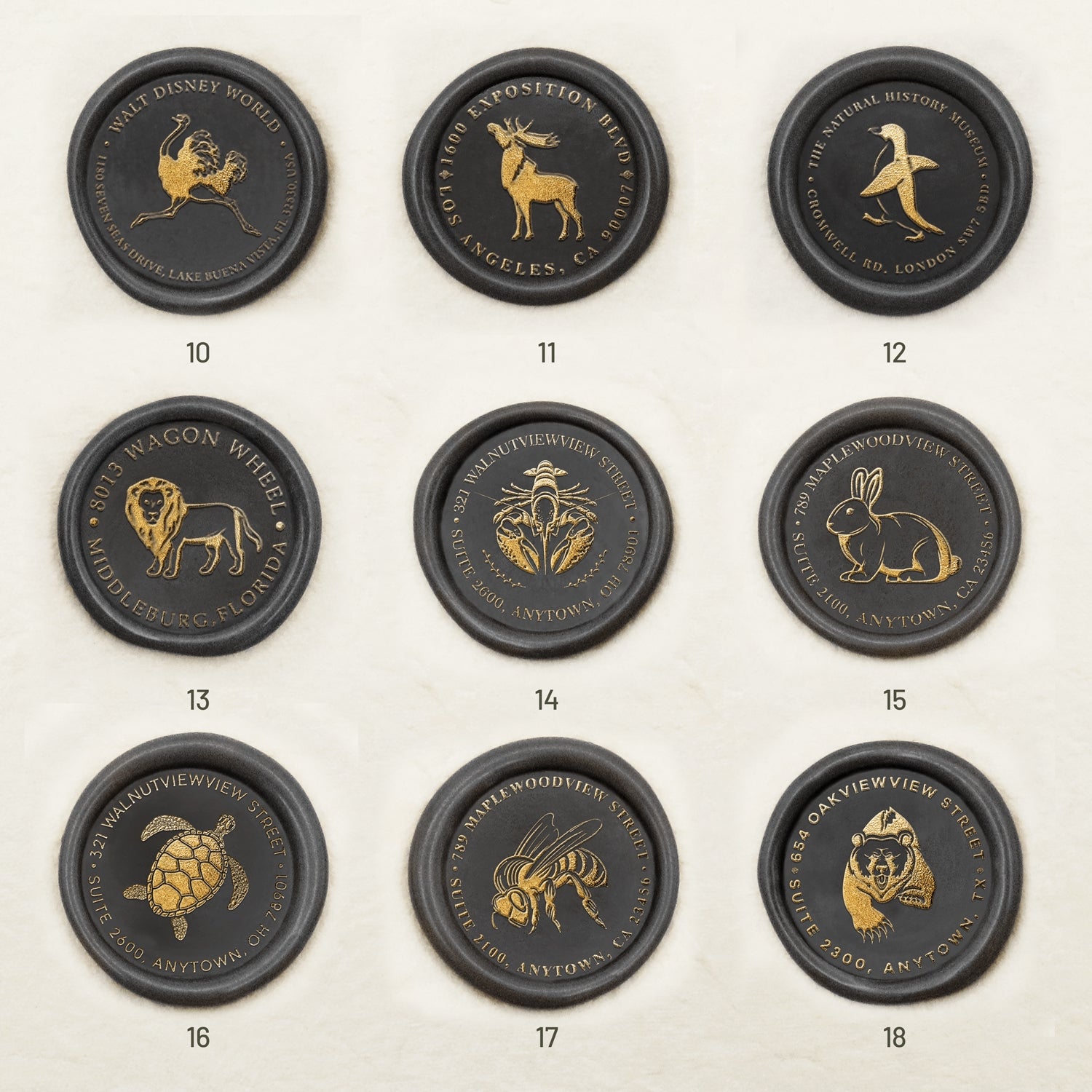 Custom Address Wax Seal Stamp (27 designs)-copy sku2