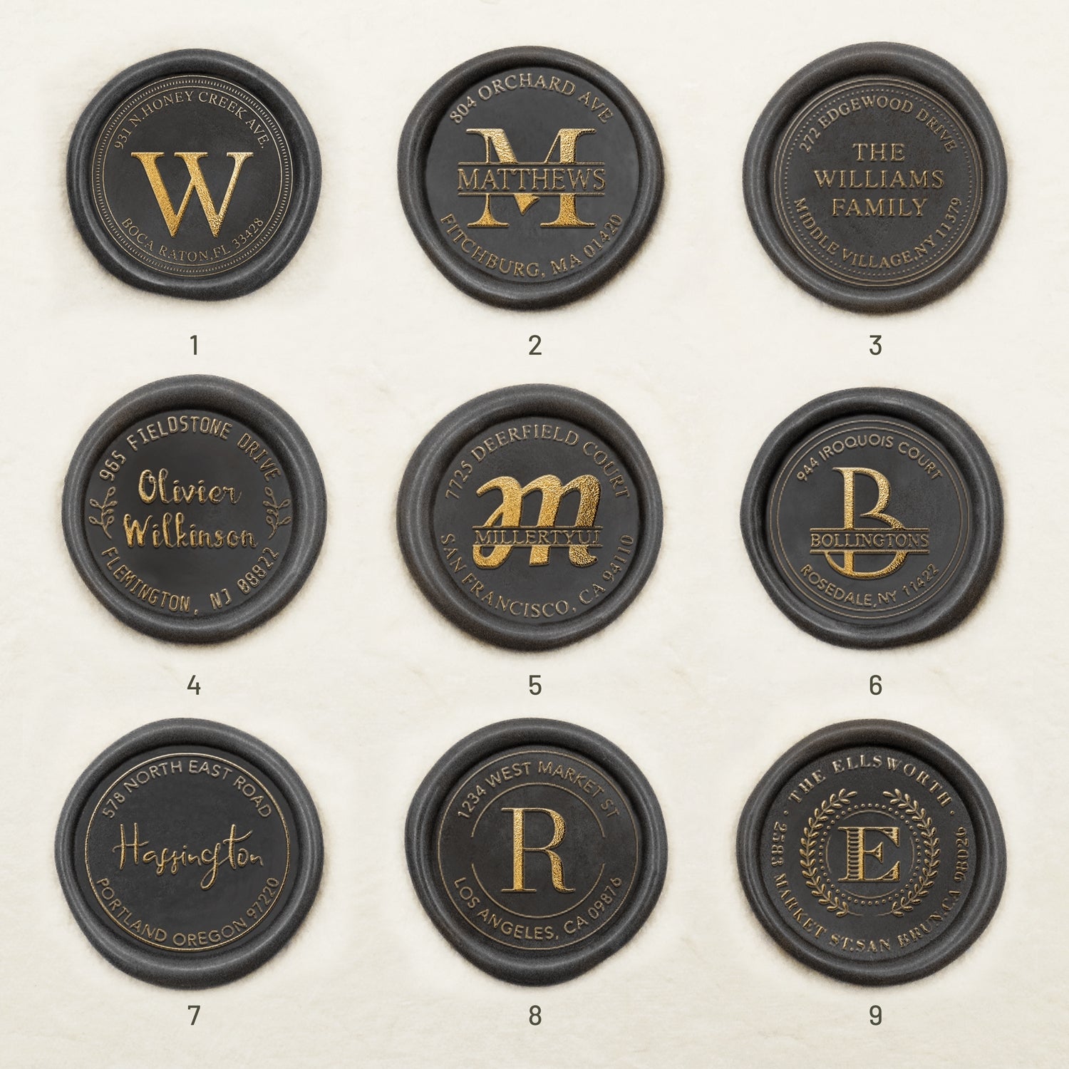 Personalisierter Adress-Wachssiegel-Stempel (27 Designs) Custom-Address-Wax-Seal-Stamp1