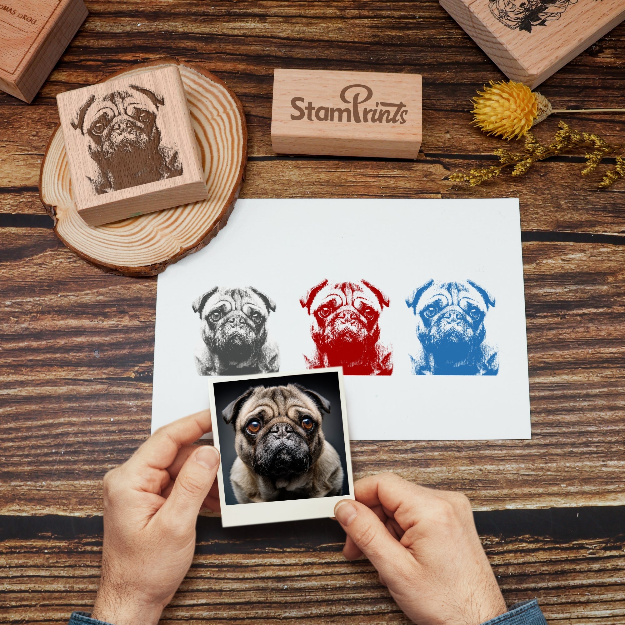 Personalisiert Design Holz Gummistempel Mit Ihrem Kunstwerk Gummistempel