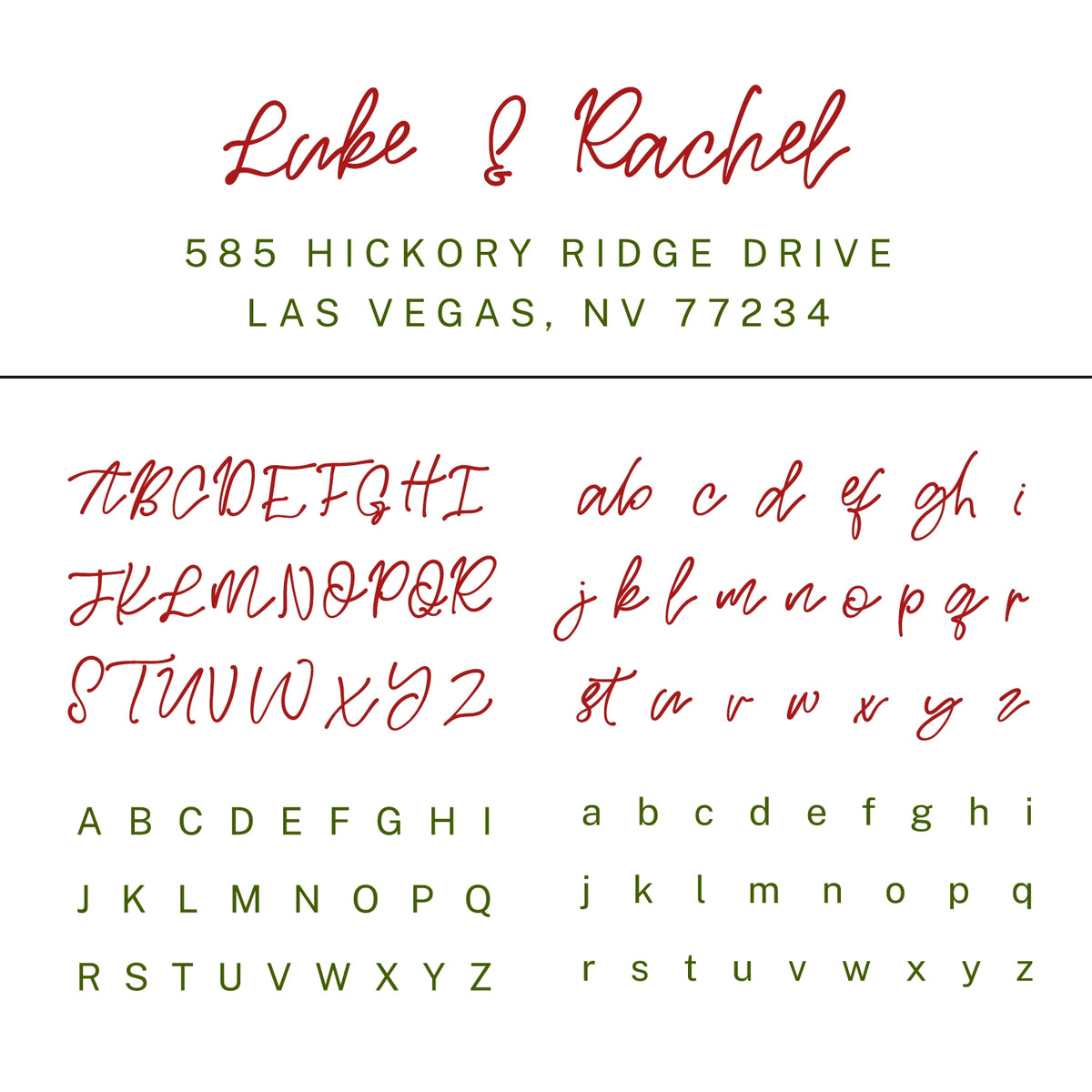 Personalisierter rechteckiger Handschrift-Schriftart Adresse Rückgabe Gummistempel - Stil 27