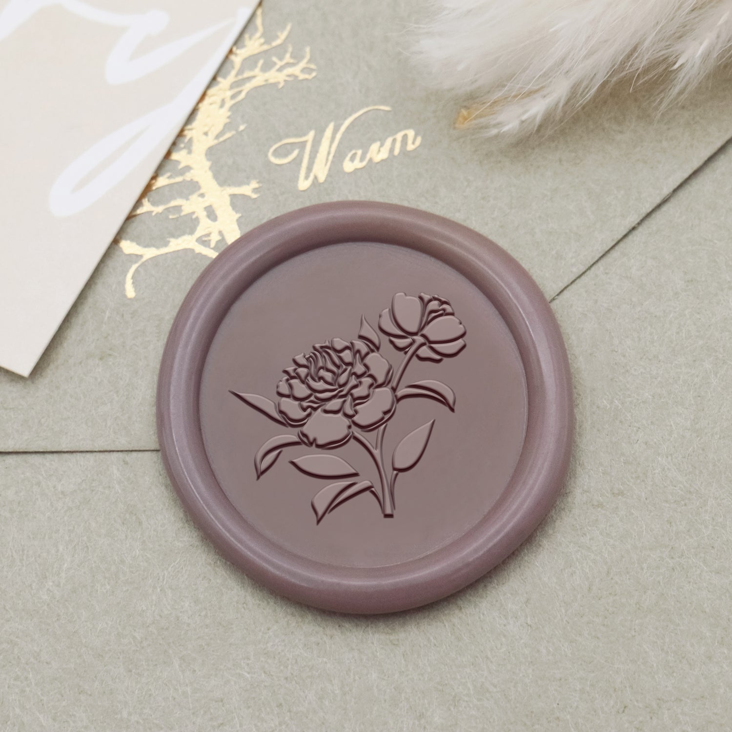 Botanischer Wachssiegel-Stempel (18 Designs)-7 1