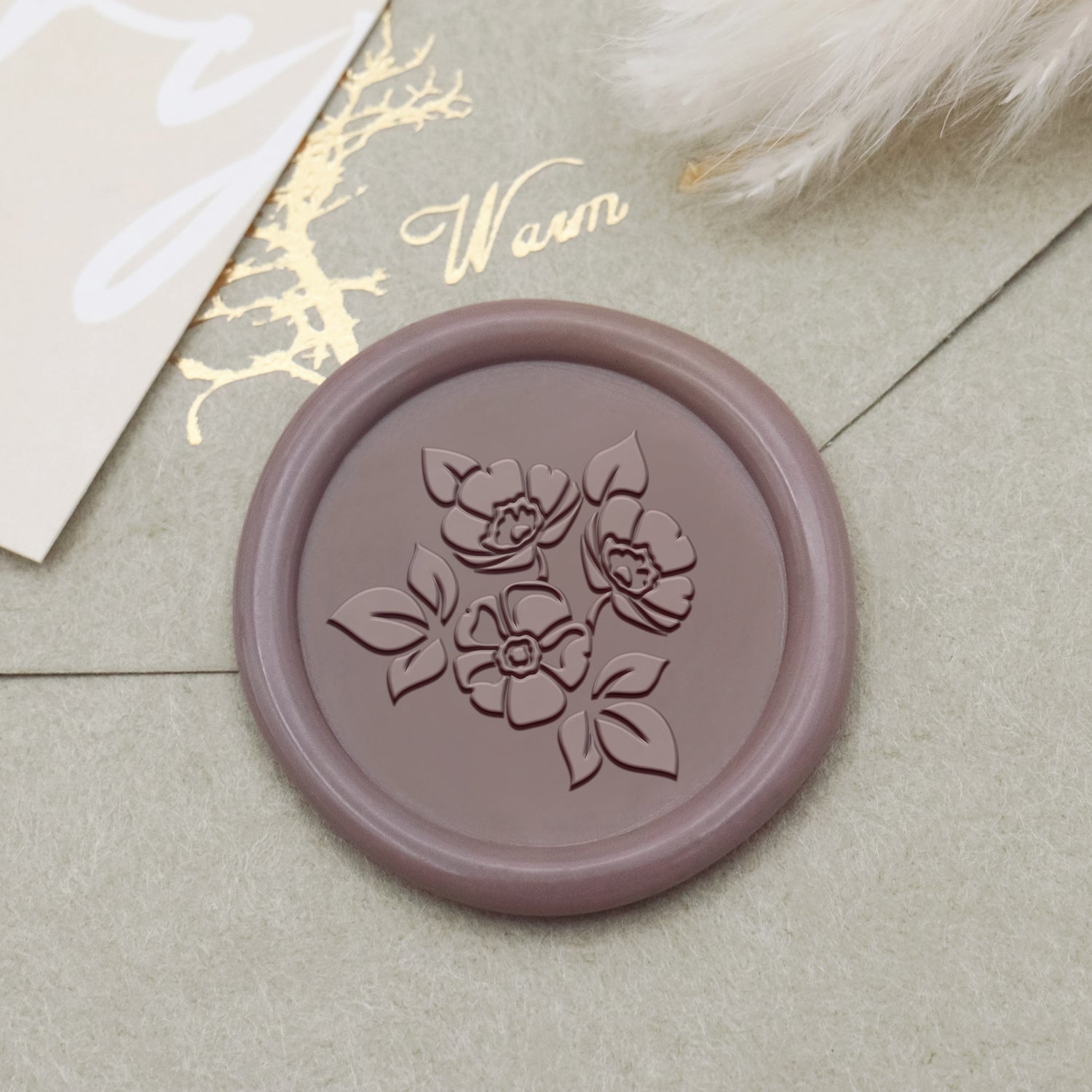 Botanical Wax Seal Stamp (18 Designs)-12 1
