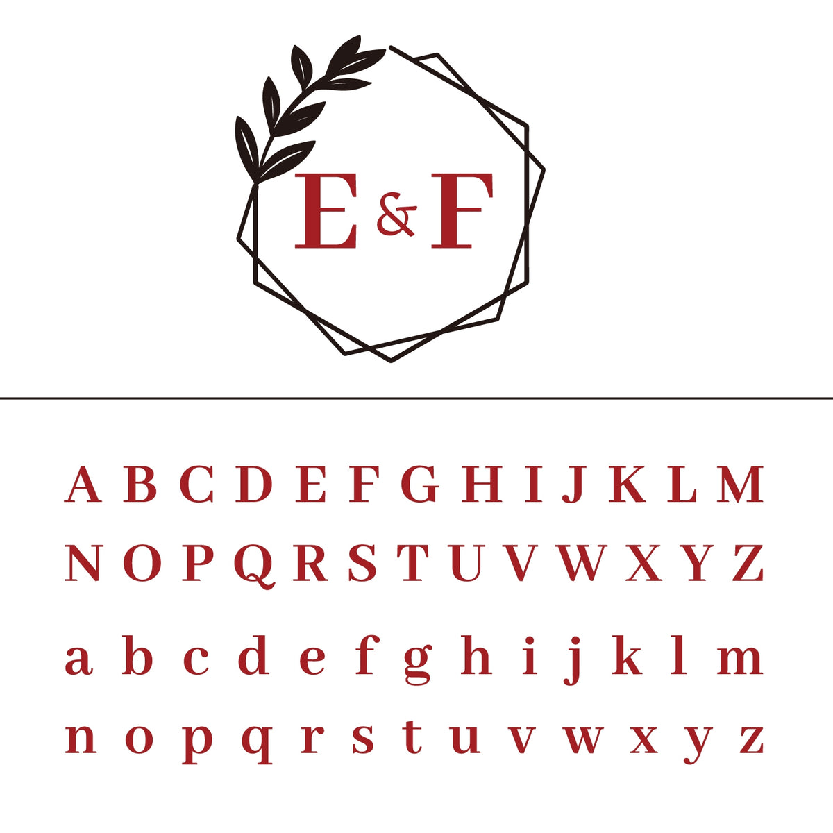 Individueller Knospen Hochzeits-Monogramm Wachssiegel Stempel 3