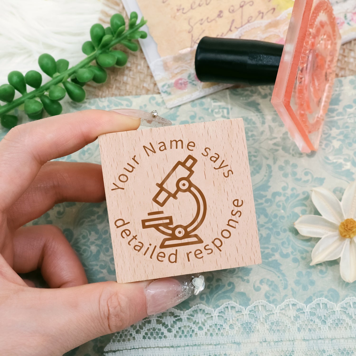 Children's Day Custom Cartoon Star Rubber Stamp-5 2