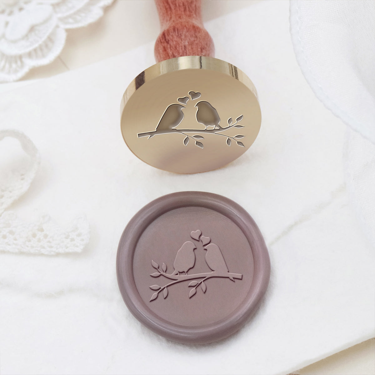 Wedding Celebration Magpies Wax Seal Stamp 1