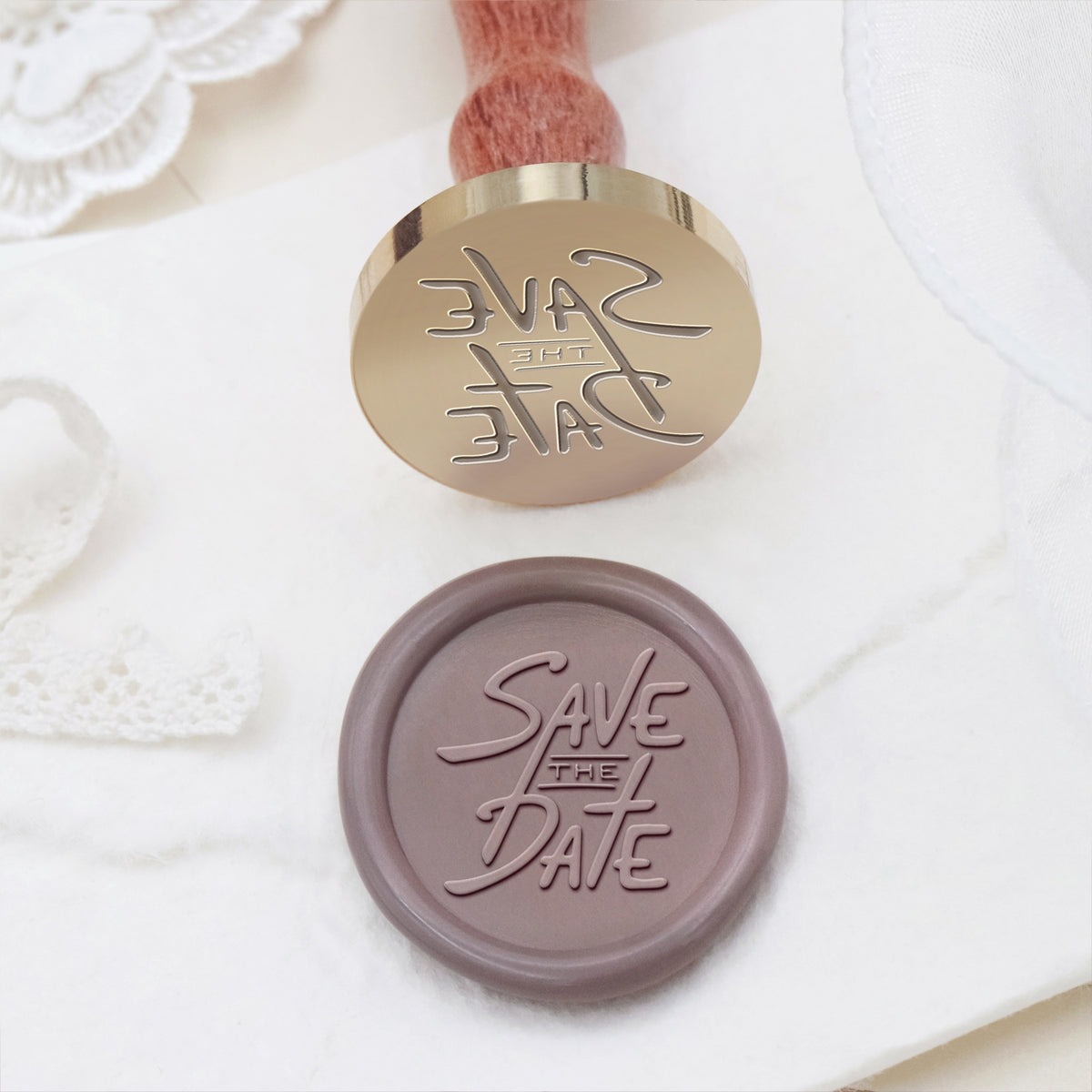 Wedding Invitation & Announcement Wax Seal Stamp - Style 19 19