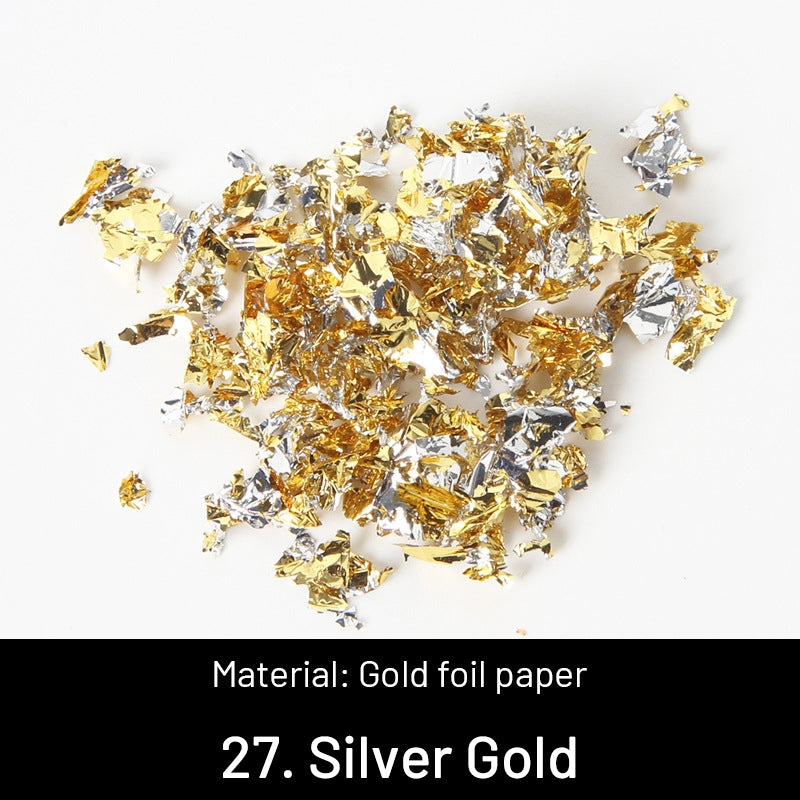 DIY Decorative Crushed Gold Leaves sku-27