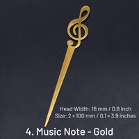 4. Music Note - Gold