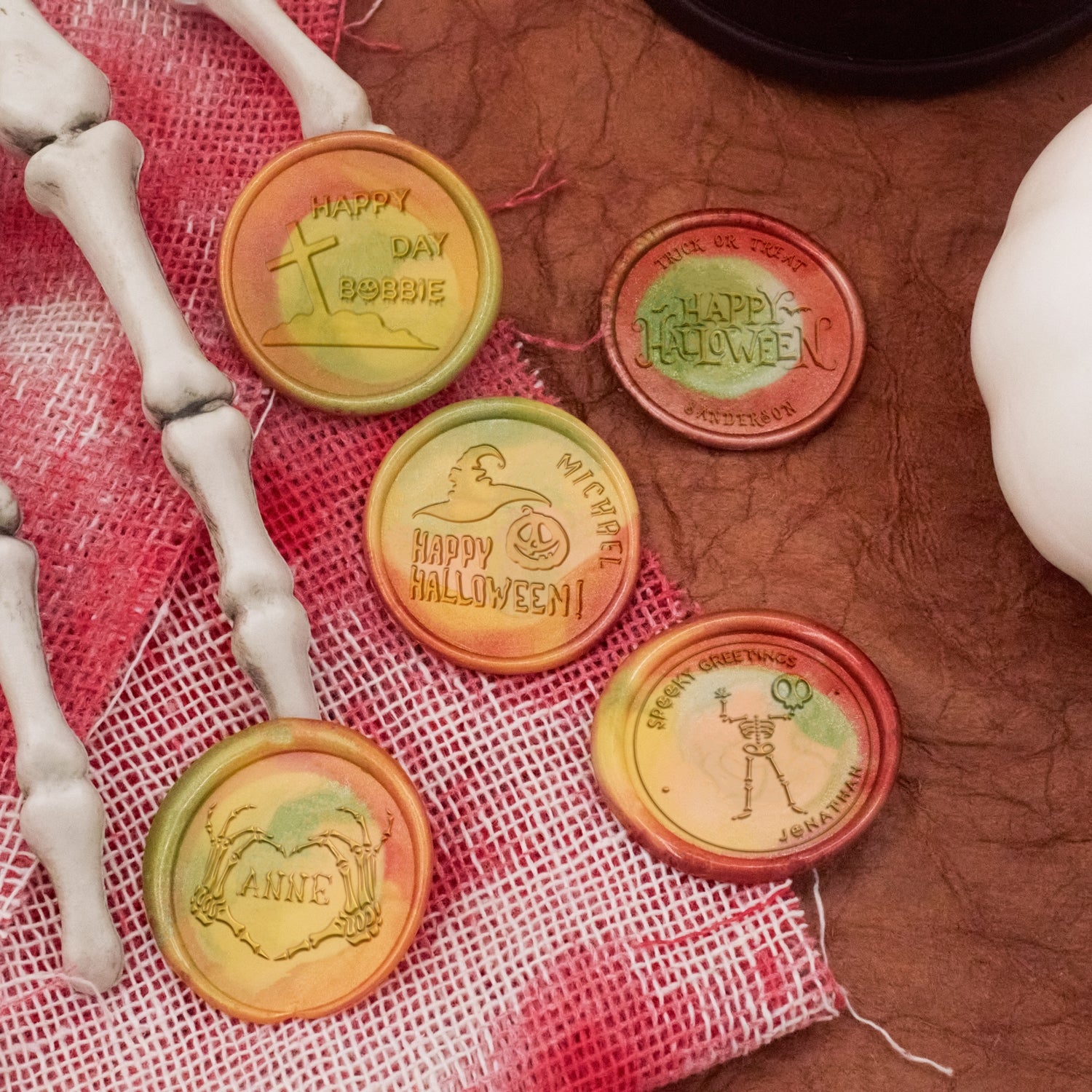 Custom Halloween Name Wax Seal Stamp (27 Designs) 3