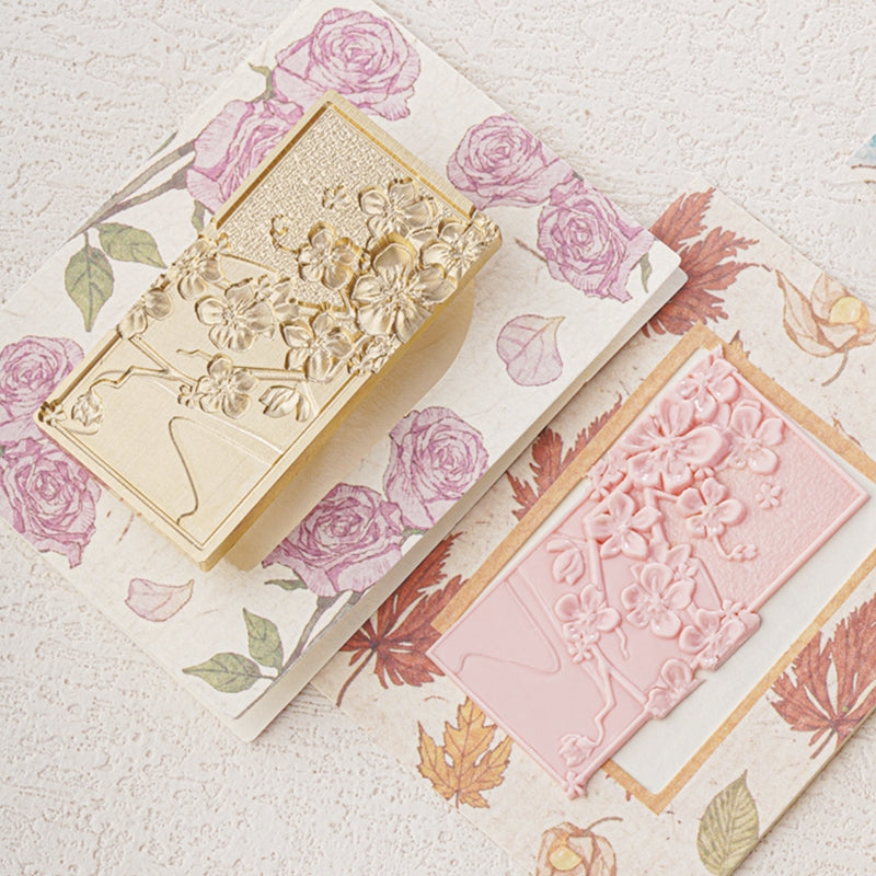 3D Relief Seasons Floral Wax Seal Stamp b2