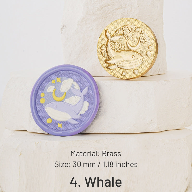 3D Reliefprägung Himmlische Serie Siegelwachs Siegelstempel - Insekten, Schmetterlinge, Wale sku-4