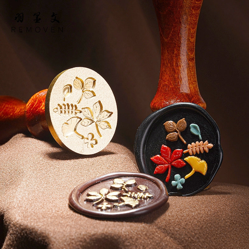 3D Relief Autumn Wax Seal Stamp (6 Designs) b2