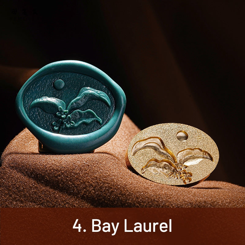3D Relief Autumn Wax Seal Stamp (6 Designs) sku-4