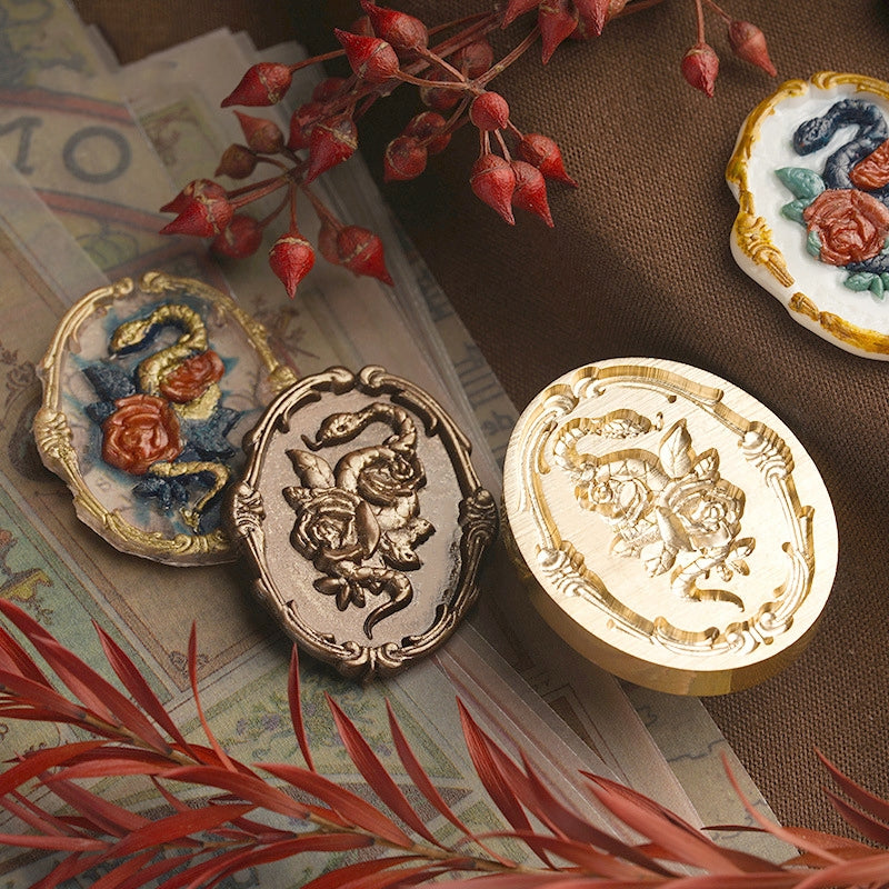 3D Relief Lady Wax Seal Stamp (6 Designs) b2