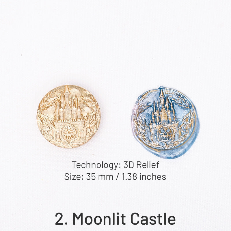 3D Reliefprägung Halloween Siegelwachs Stempel (5 Designs) sku-2