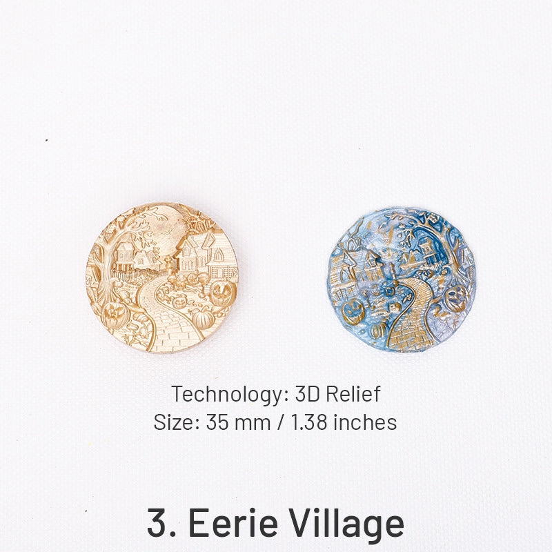 3D Reliefprägung Halloween Siegelwachs Stempel (5 Designs) sku-3