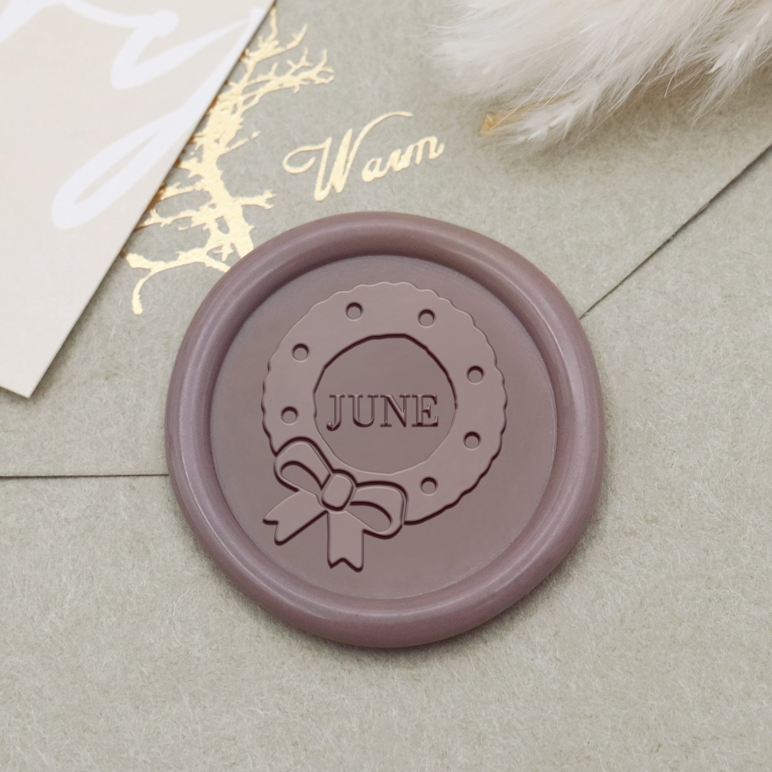 Custom Advent Wreath Christmas Name Wax Seal Stamp1
