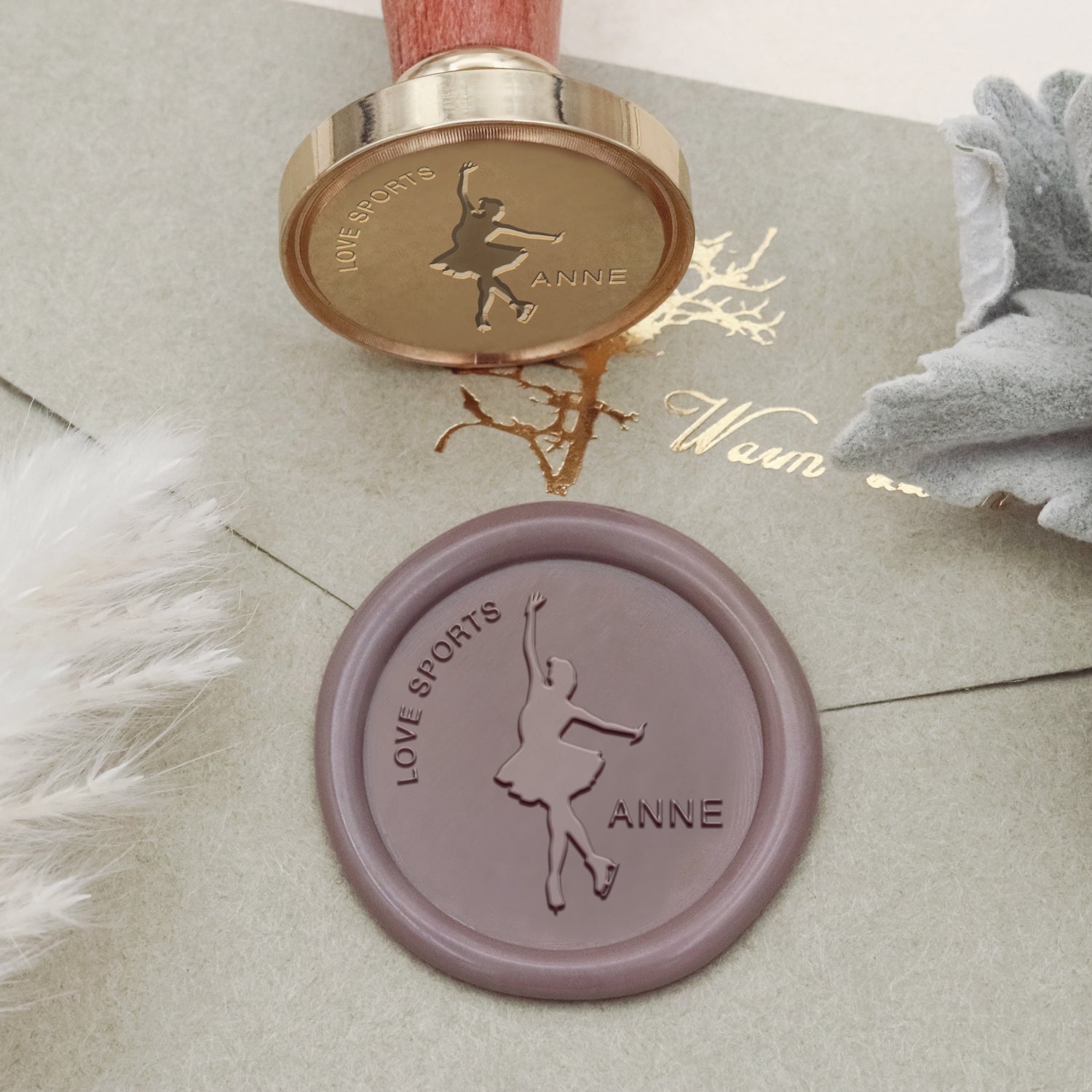 Personalisierter Ballett Tanz Name Wachssiegel Stempel - Stamprints