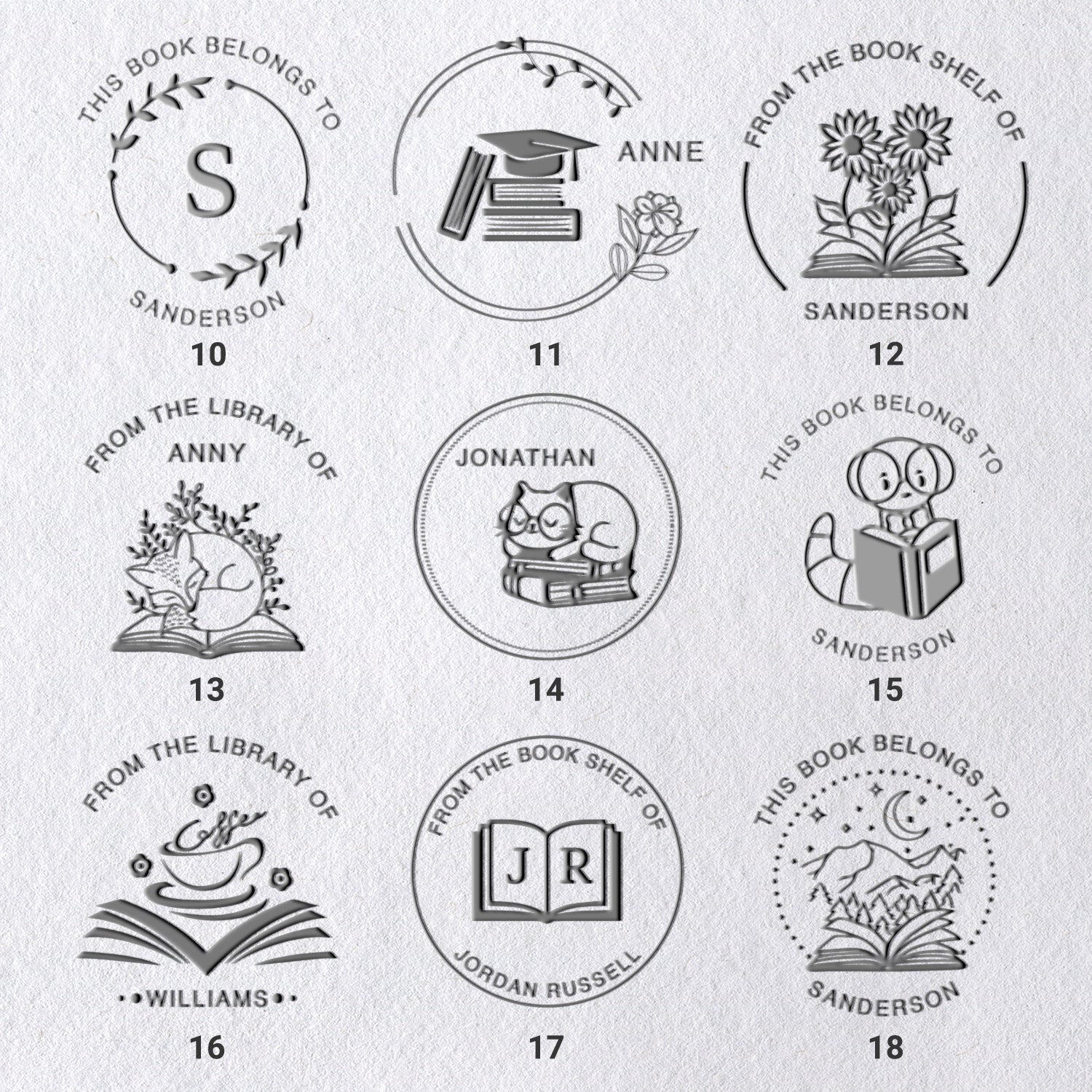 Chancela de Livros Personalizada (27 Designs) Chancela de Livros Personalizada (27 Designs)41
