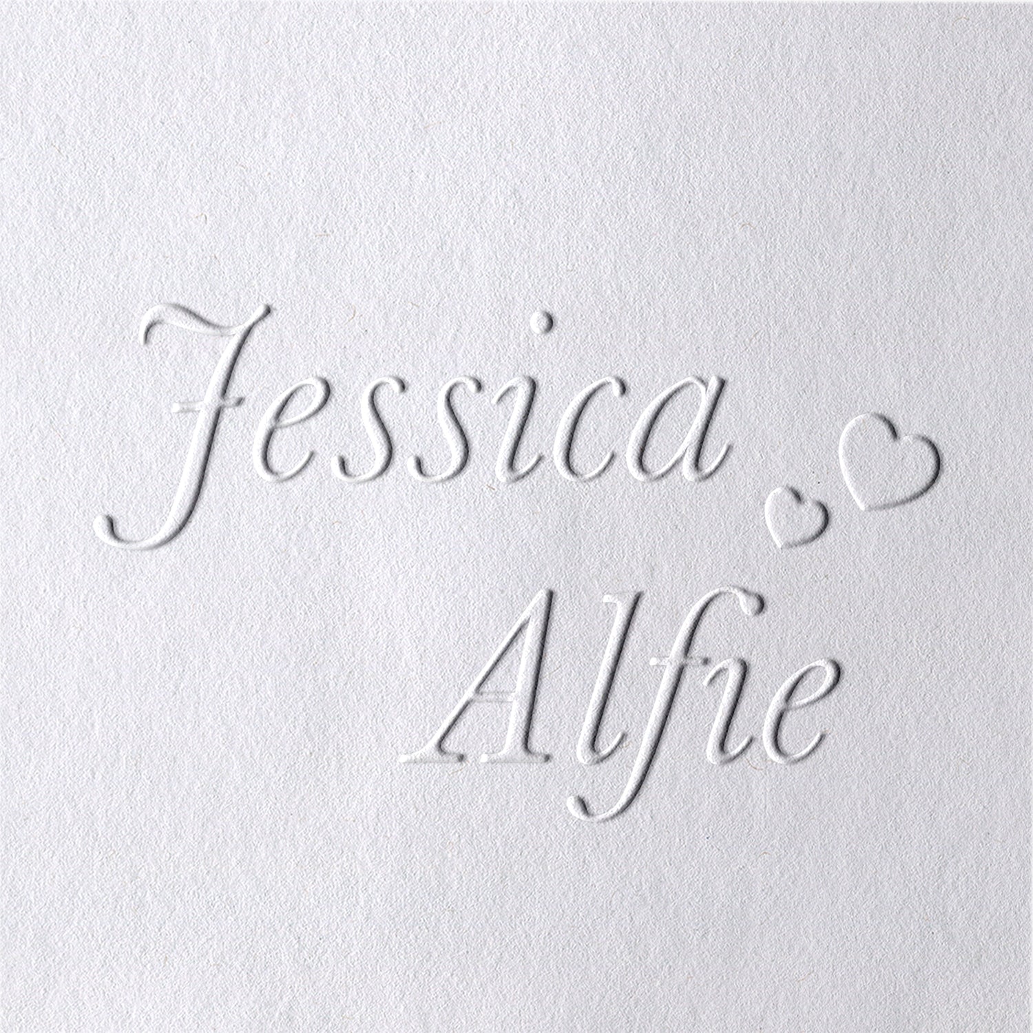 Timbre à sec de mariage nom minimaliste personnalisé - Style 3 -31
