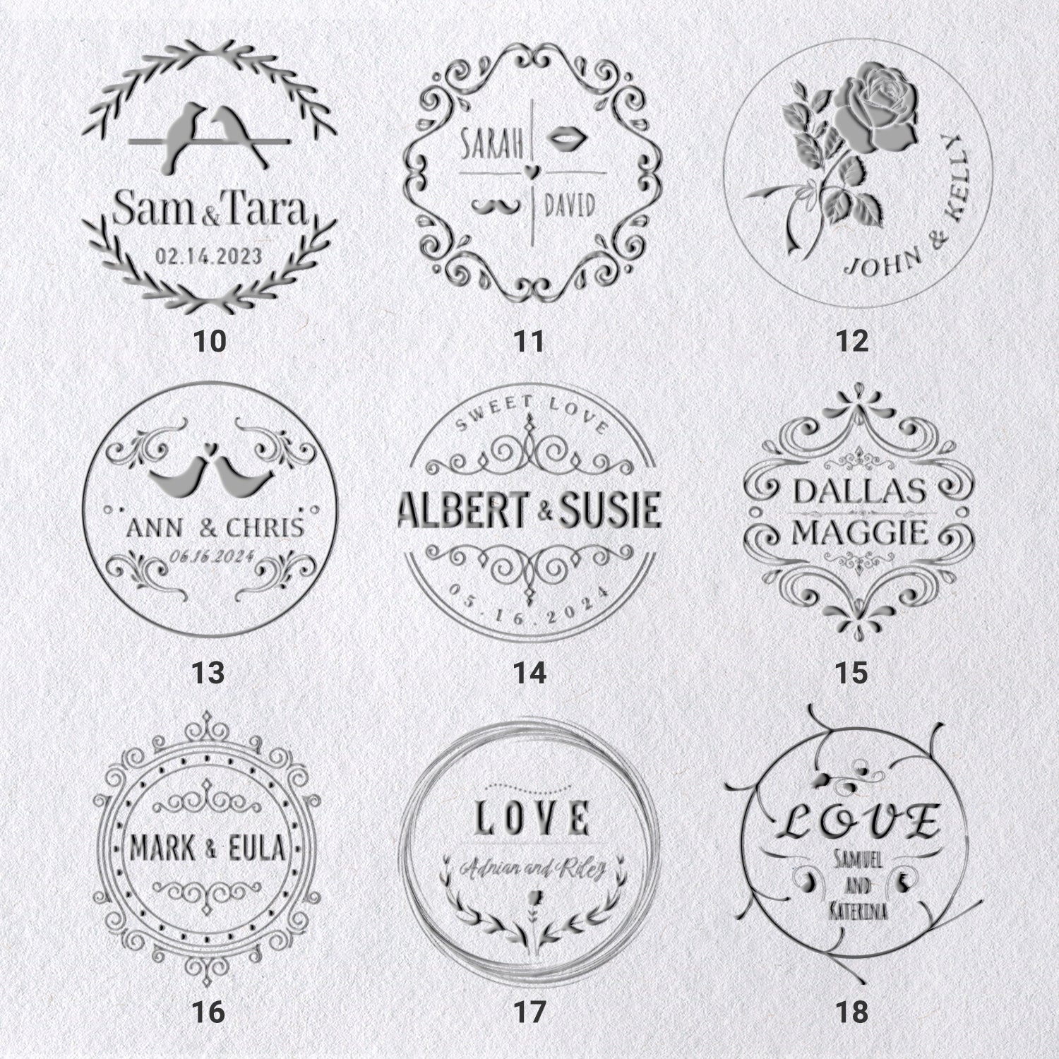 Chancela Personalizada de Nome de Casamento (27 Designs) 10-18_31