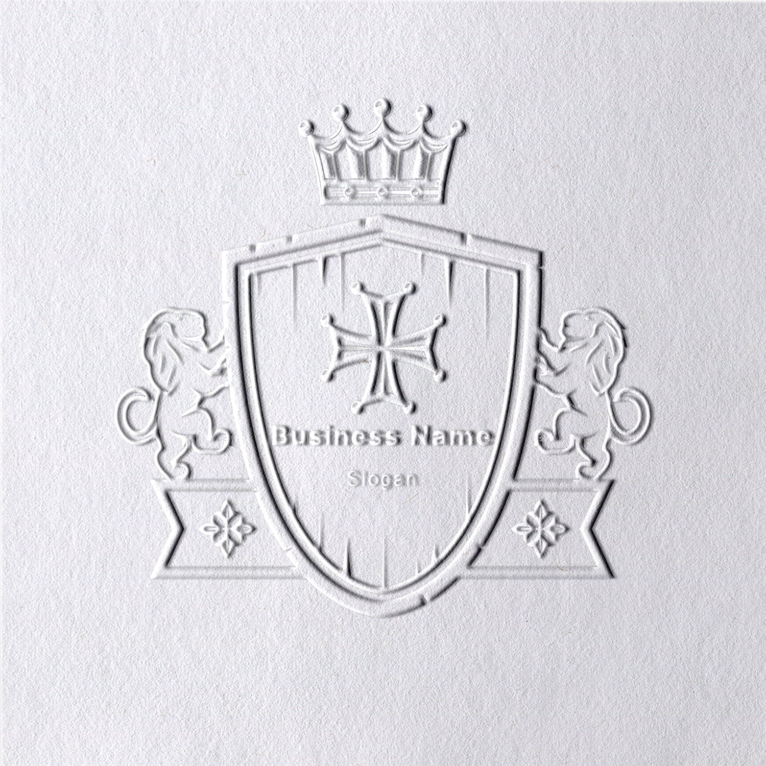 Timbre à sec Logo Personnalisé - Style 19 191