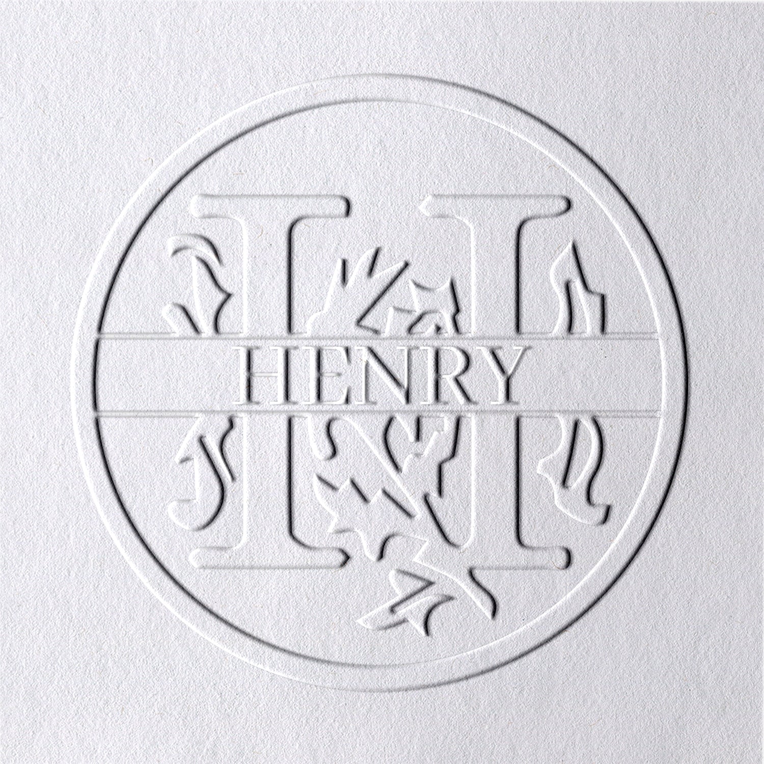 26 Buchstaben personalisierter floraler Name Prägezange - H H1