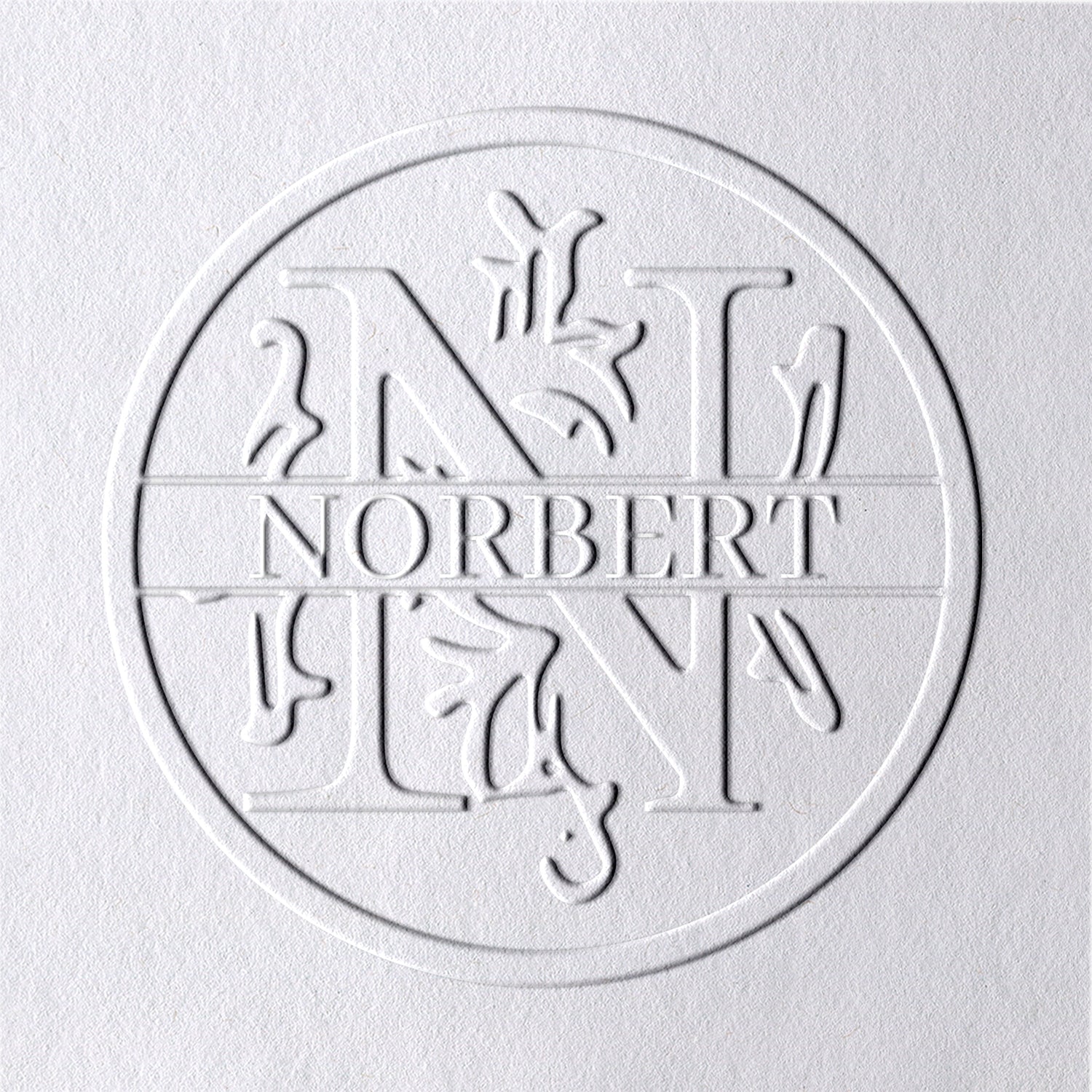 26 Buchstaben Personalisierte Blumen Name Prägezange - N N1
