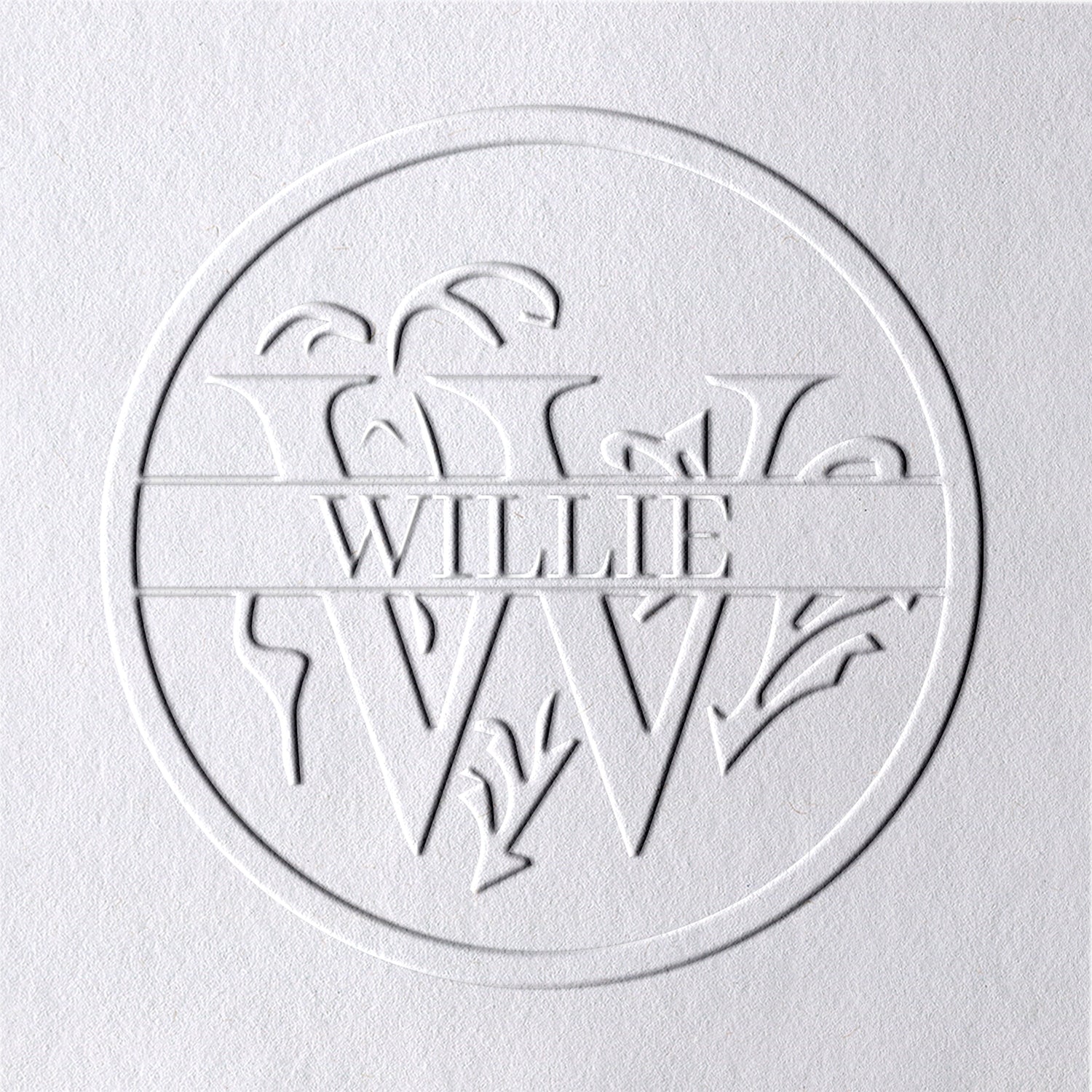 26 Buchstaben personalisiert Blumen Name Prägezange - W W1