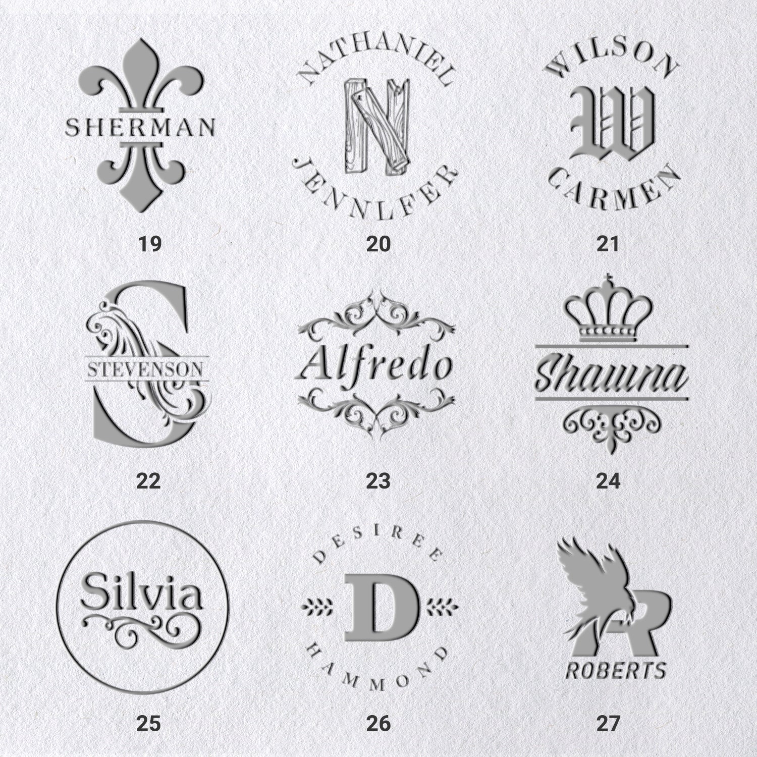 Chancela de Nome Personalizado (27 Designs) sku_31