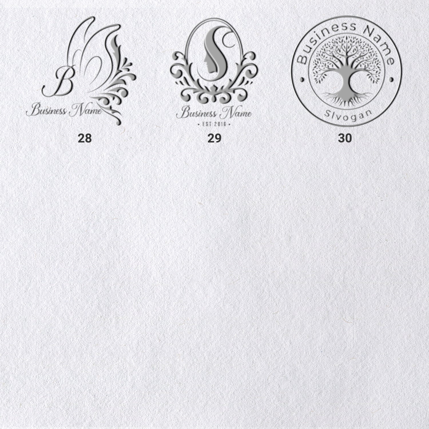 Personalisierte Logo Prägezange (30 Designs) sku-41