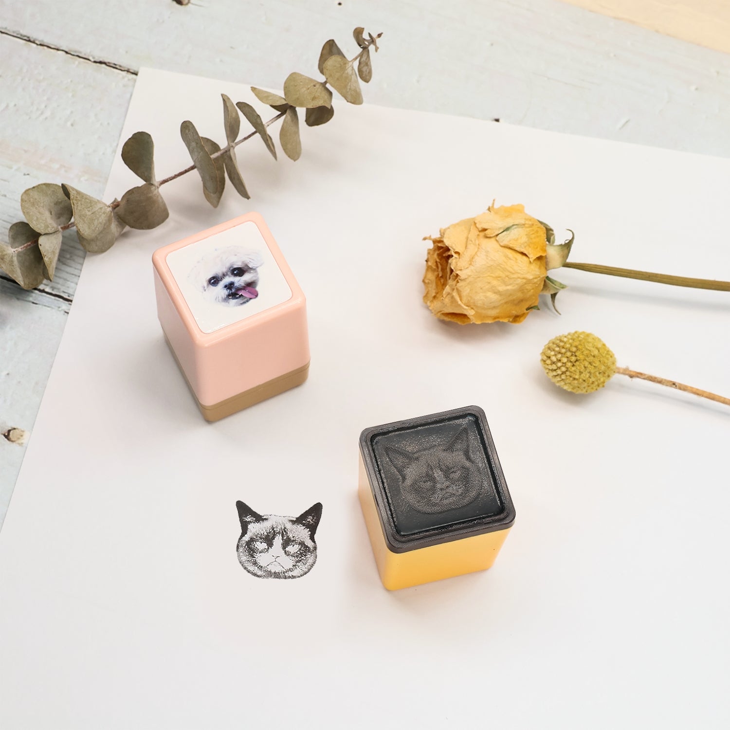 Sello de Caucho de Retrato Personalizado de Mascota, Sello de Caucho Personalizado de Gato y Perro Desde Foto, Sello de Caucho Personalizado para Tareas, Sello de Caucho para Niños, Regalo del Día de San Valentín 16