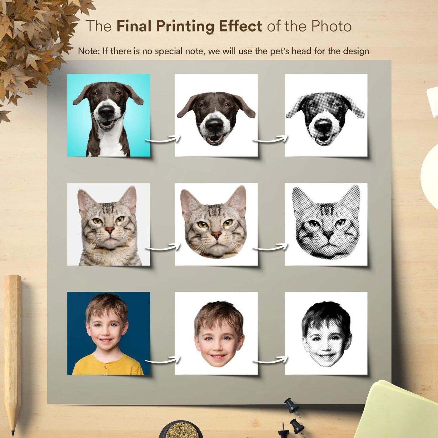 Sello de Caucho de Retrato Personalizado de Mascota, Sello Personalizado de Gato y Perro Desde Foto, Sello Personalizado en Tareas, Sello para Niños, Regalo del Día de San Valentín 31