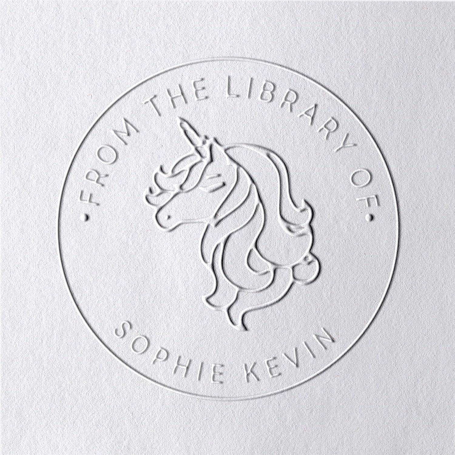 Custom Unicorn From The Library Of Book Embosser2
