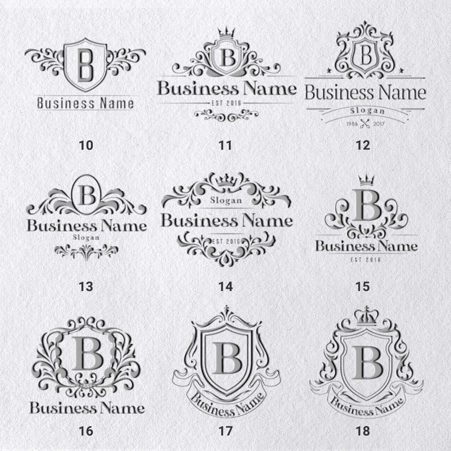 Personalisiert Logo Prägezange (30 Designs) sku-211