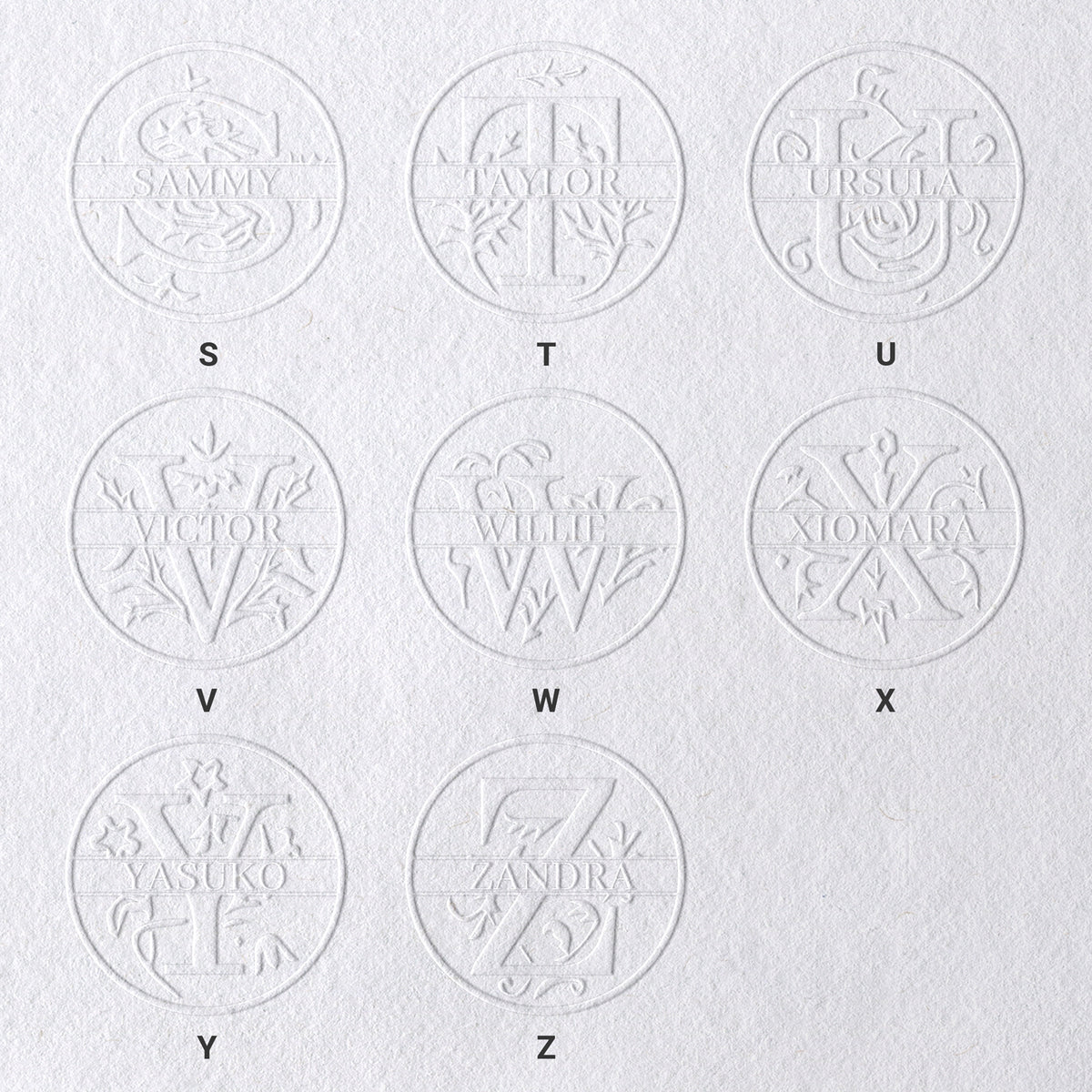 26 Buchstaben Personalisierter Blumen Name Prägezange sku-31