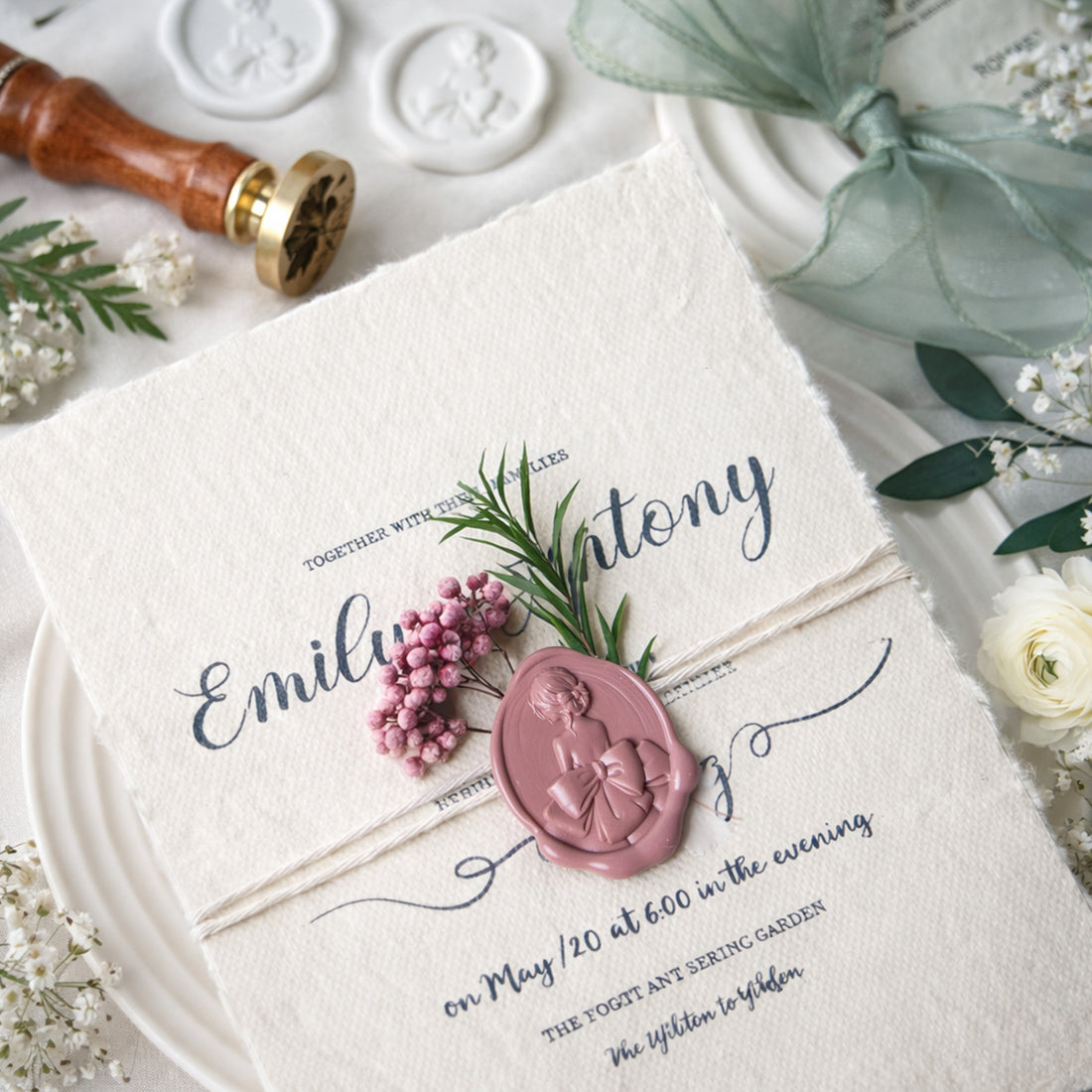 Custom 3D Relief Wax Seal Stamp17