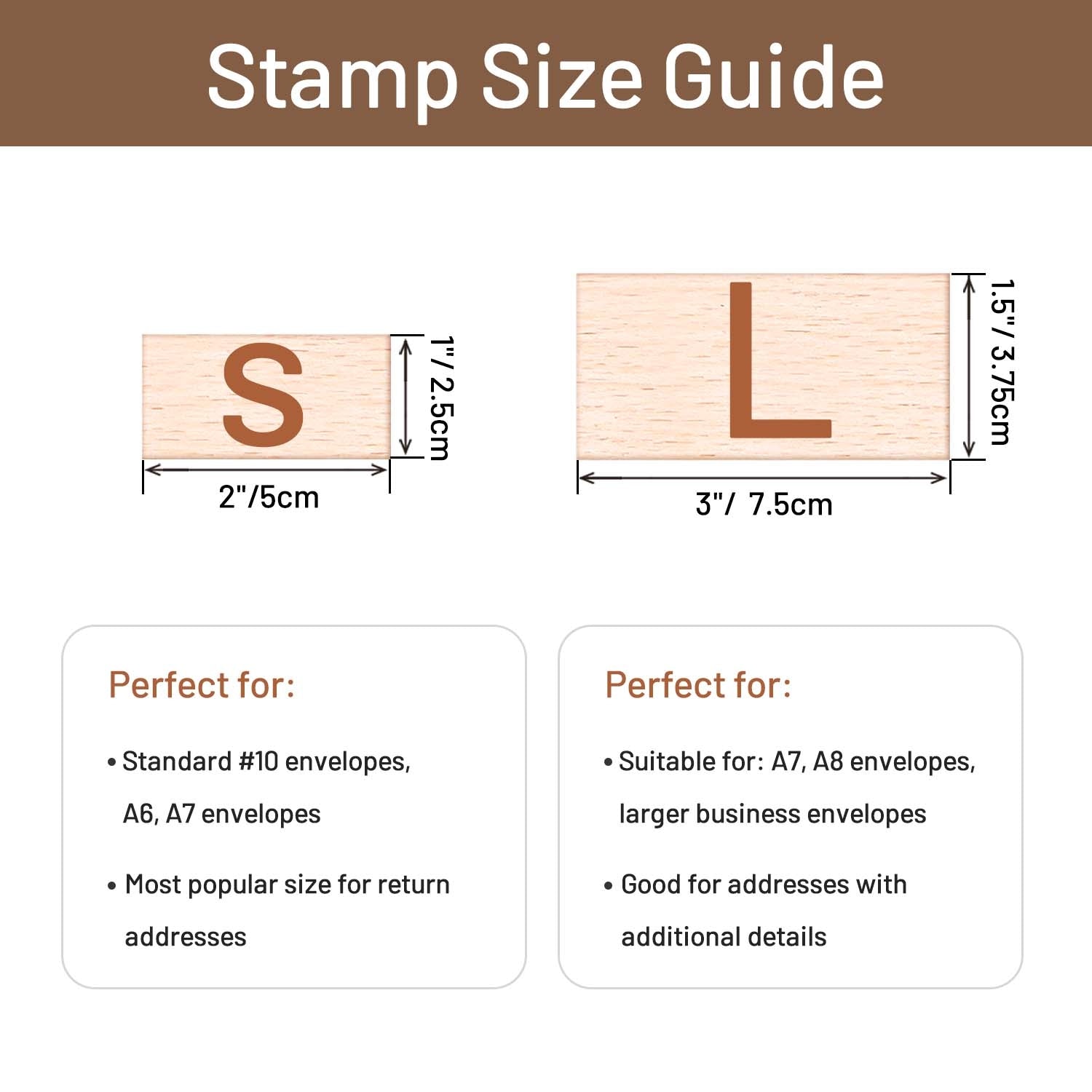 Personalisierte Adresse Holz Gummistempel Rechteck100